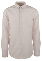 Hugo Boss Men's Orange Label EnameE Slim Fit Striped Shirt XL Pink White